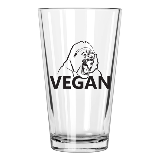 Vegan Gorilla Pint Glass